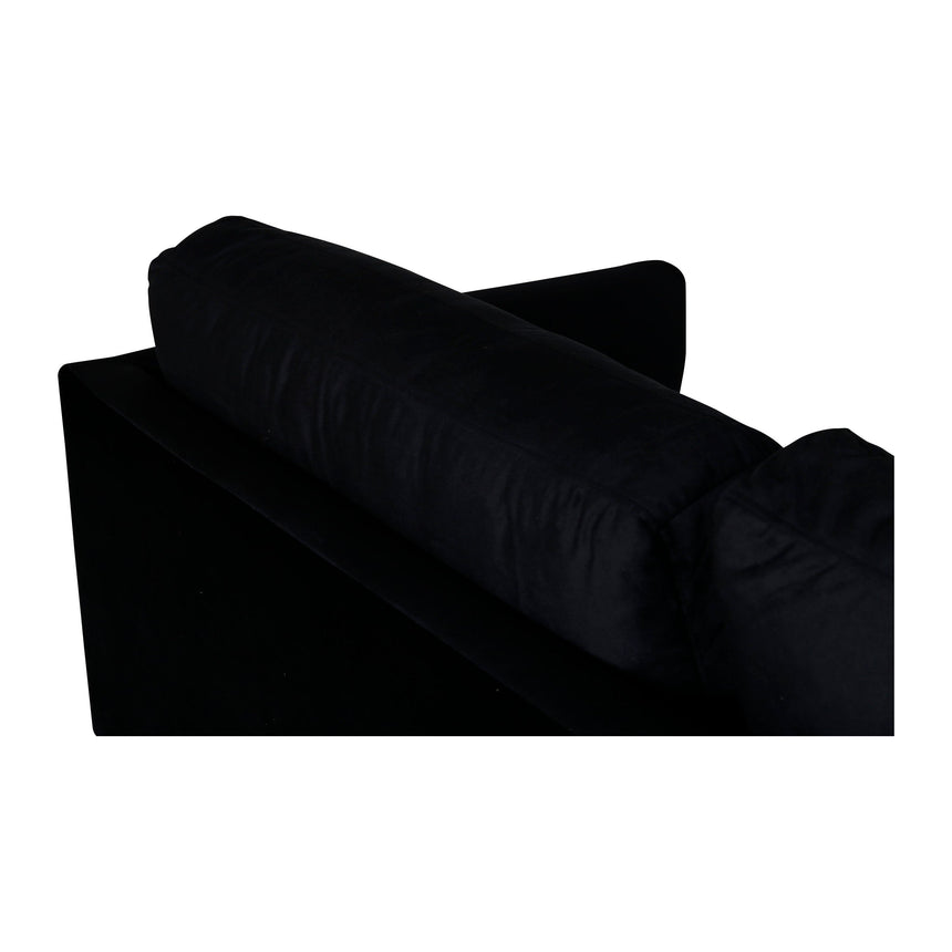 Zoom 3-Sitzer Sofa - Schwarz / Schwarzer Samt - ZEN ZONE Furniture