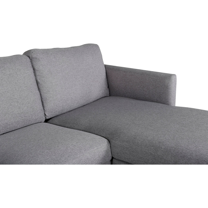 Zoom U-Sofa - Schwarz / Stahlgrauer Stoff - ZEN ZONE Furniture
