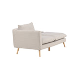 Tacoma 2-Sitzer Sofa - Helle Holzoptik / Leinenstoff - ZEN ZONE Furniture