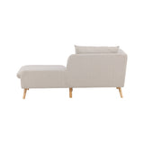 Tacoma 2-Sitzer Sofa - Helle Holzoptik / Leinenstoff - ZEN ZONE Furniture