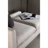 Tacoma 2-Sitzer Sofa - Helle Holzoptik / Leinenstoff - ZEN ZONE Furniture