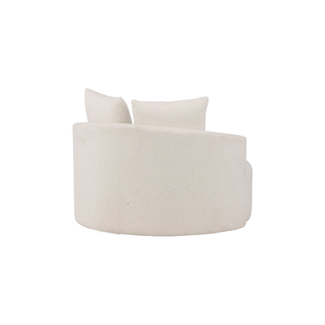 Kelso 2-Sitzer Sofa - Holz / Weißer Teddy - ZEN ZONE Furniture
