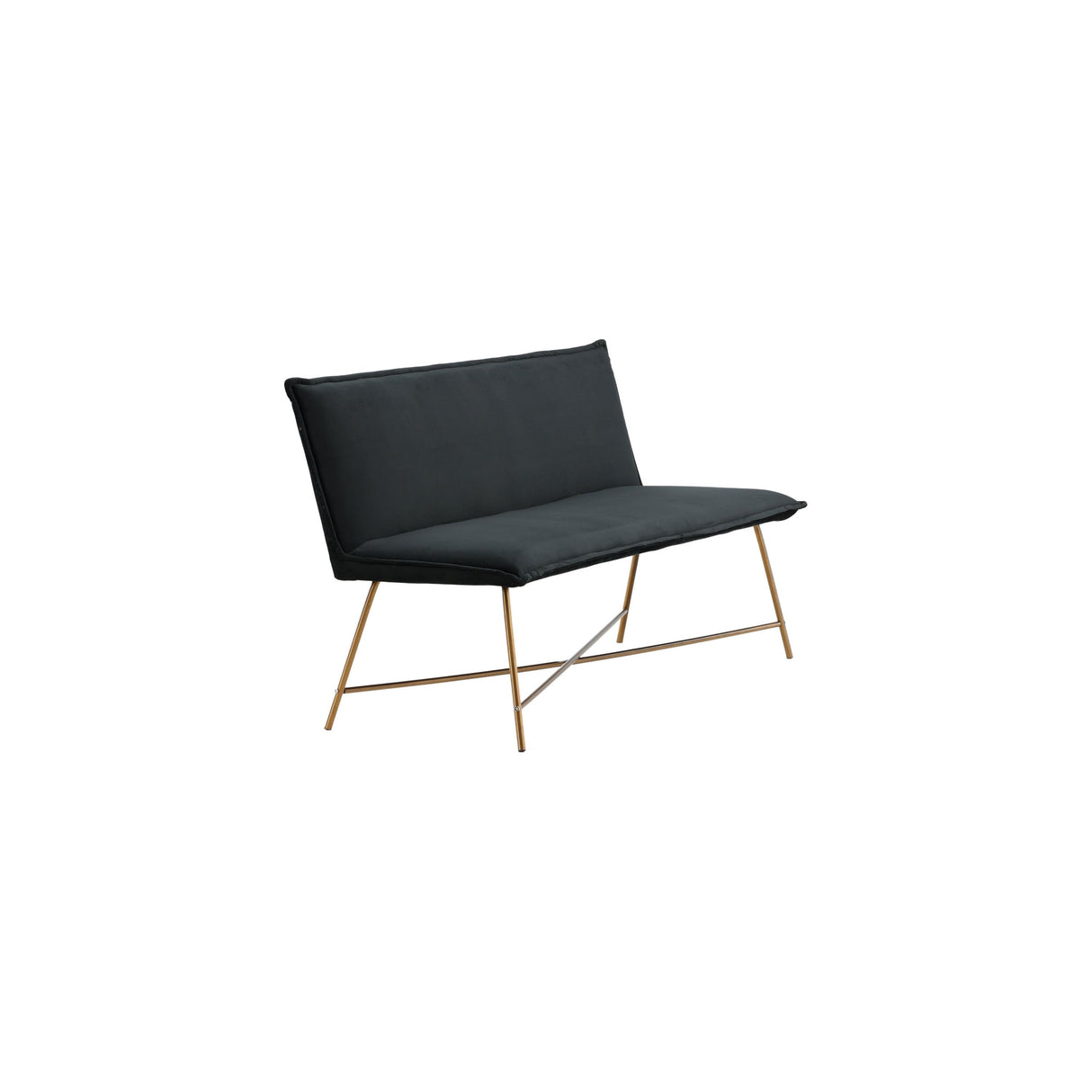 Petra Sofa - Distressed Copper / Schwarzer Samt - ZEN ZONE Furniture