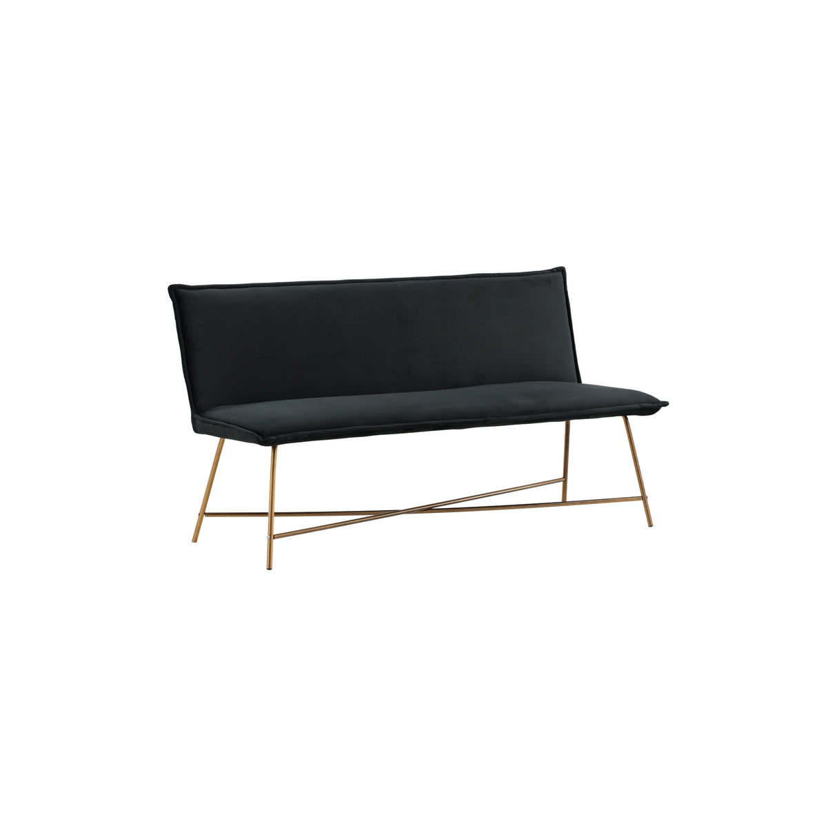 Petra Sofa - Distressed Copper / Schwarzer Samt - ZEN ZONE Furniture