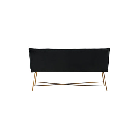 Petra Sofa - Distressed Copper / Schwarzer Samt - ZEN ZONE Furniture
