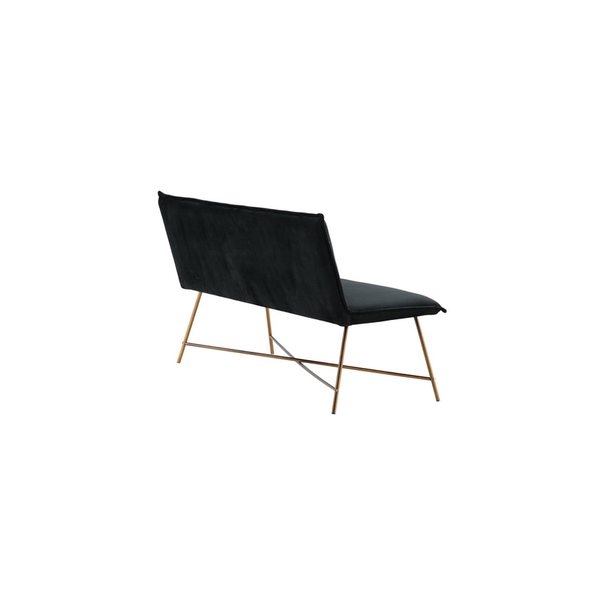 Petra Sofa - Distressed Copper / Schwarzer Samt - ZEN ZONE Furniture