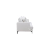 Sofia 3-Sitzer Sofa - Schwarz Beige Stoff Leinen - ZEN ZONE Furniture
