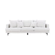 Sofia 3-Sitzer Sofa - Schwarz Beige Stoff Leinen - ZEN ZONE Furniture