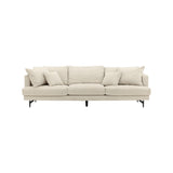 Sofia 3-Sitzer Sofa - Schwarz / Beige Kord - ZEN ZONE Furniture