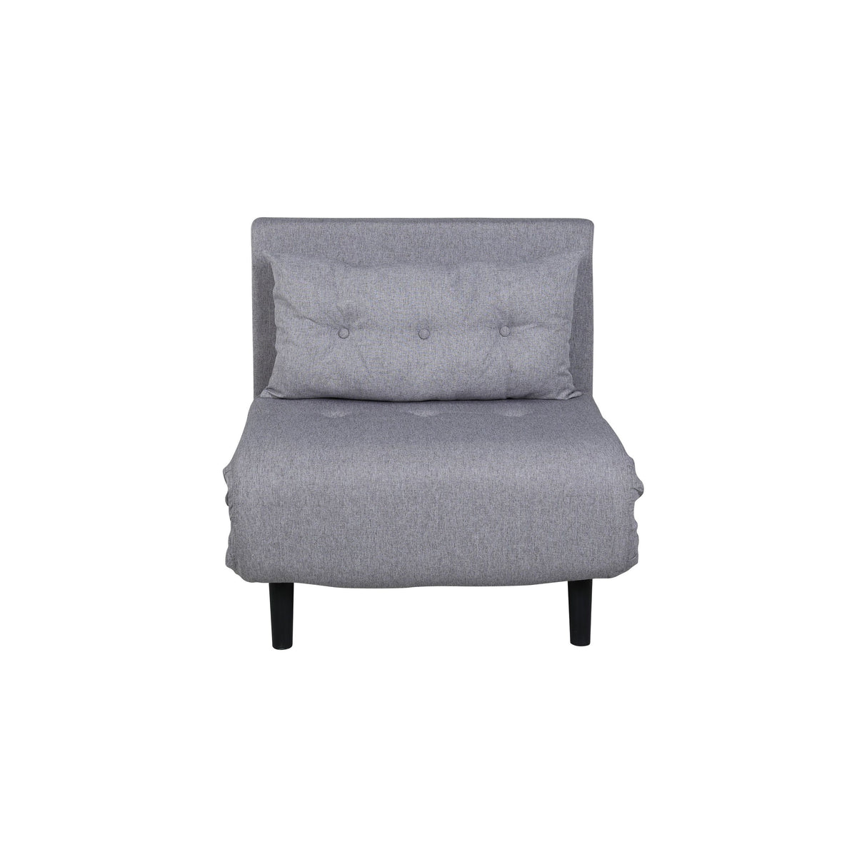 Vicky Klappbett Einzel - Schwarz / Stahlgrauer Stoff - ZEN ZONE Furniture