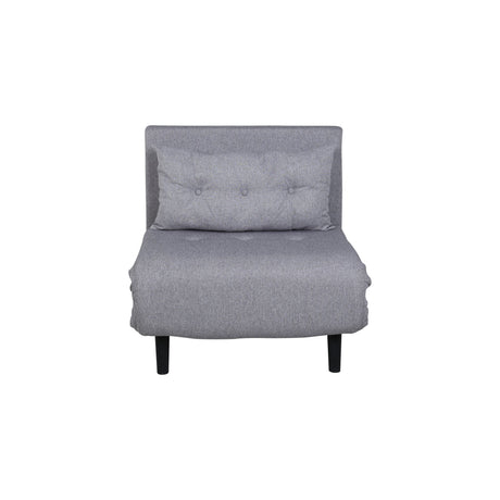 Vicky Klappbett Einzel - Schwarz / Stahlgrauer Stoff - ZEN ZONE Furniture