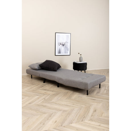 Vicky Klappbett Einzel - Schwarz / Stahlgrauer Stoff - ZEN ZONE Furniture
