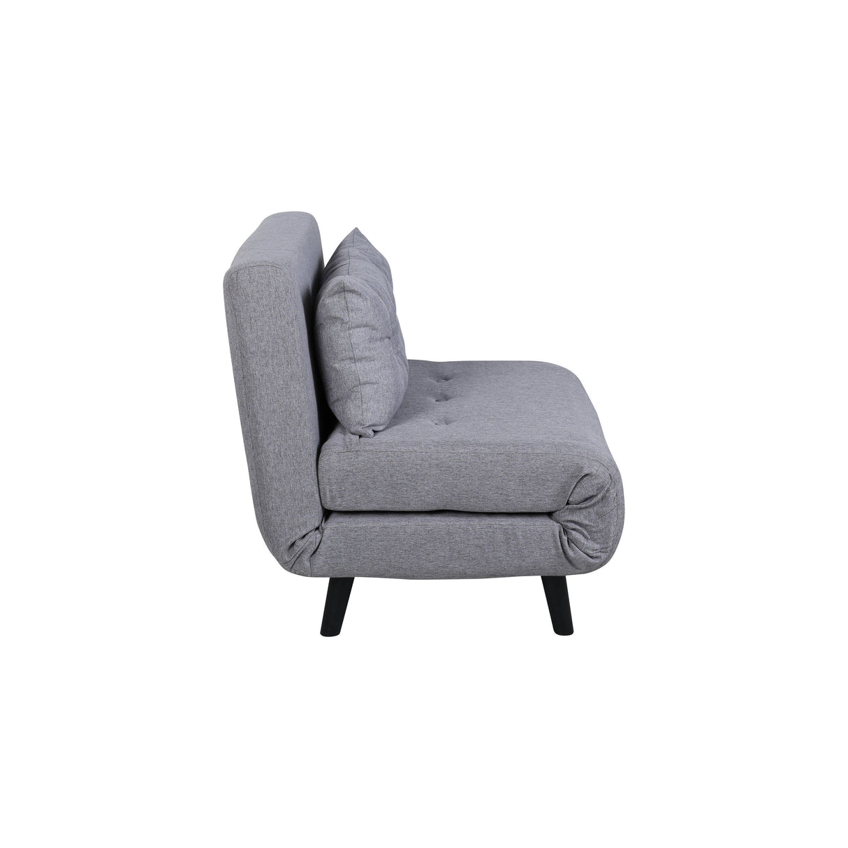 Vicky Klappbett Einzel - Schwarz / Stahlgrauer Stoff - ZEN ZONE Furniture