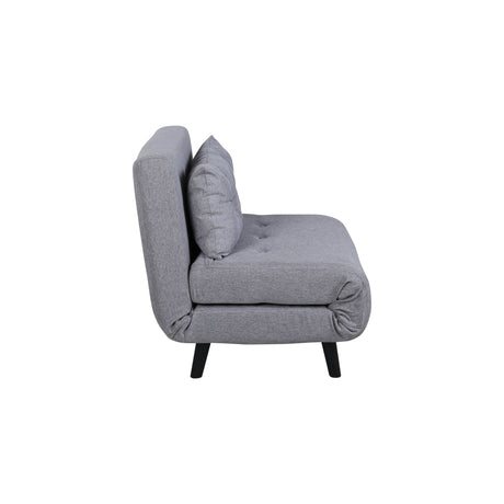 Vicky Klappbett Einzel - Schwarz / Stahlgrauer Stoff - ZEN ZONE Furniture