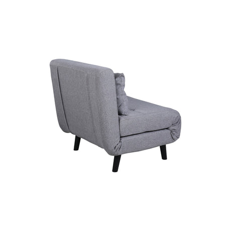 Vicky Klappbett Einzel - Schwarz / Stahlgrauer Stoff - ZEN ZONE Furniture