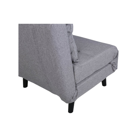 Vicky Klappbett Einzel - Schwarz / Stahlgrauer Stoff - ZEN ZONE Furniture