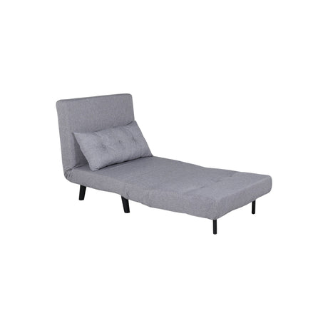 Vicky Klappbett Einzel - Schwarz / Stahlgrauer Stoff - ZEN ZONE Furniture