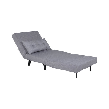 Vicky Klappbett Einzel - Schwarz / Stahlgrauer Stoff - ZEN ZONE Furniture