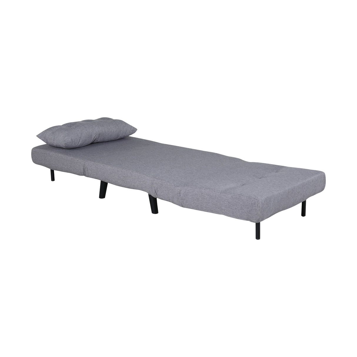 Vicky Klappbett Einzel - Schwarz / Stahlgrauer Stoff - ZEN ZONE Furniture