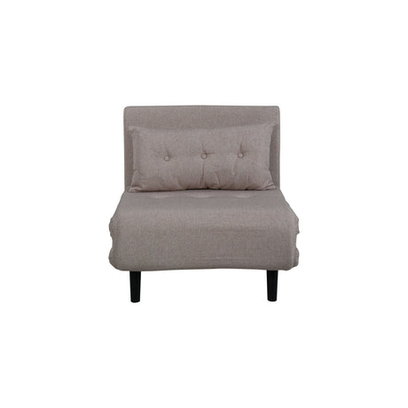 Vicky Klappbett Einzel - Schwarz / Brauner Stoff - ZEN ZONE Furniture