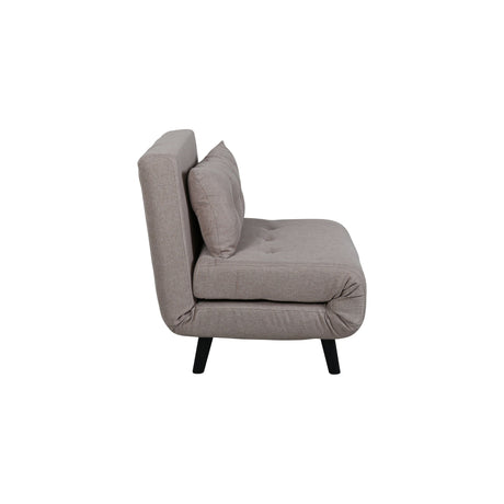 Vicky Klappbett Einzel - Schwarz / Brauner Stoff - ZEN ZONE Furniture