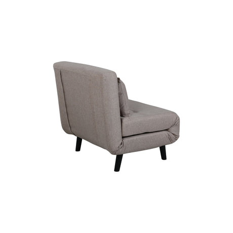 Vicky Klappbett Einzel - Schwarz / Brauner Stoff - ZEN ZONE Furniture