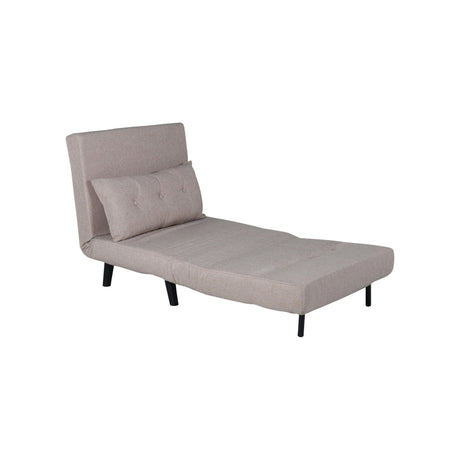 Vicky Klappbett Einzel - Schwarz / Brauner Stoff - ZEN ZONE Furniture