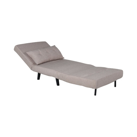 Vicky Klappbett Einzel - Schwarz / Brauner Stoff - ZEN ZONE Furniture