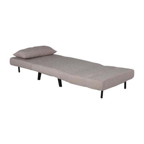Vicky Klappbett Einzel - Schwarz / Brauner Stoff - ZEN ZONE Furniture