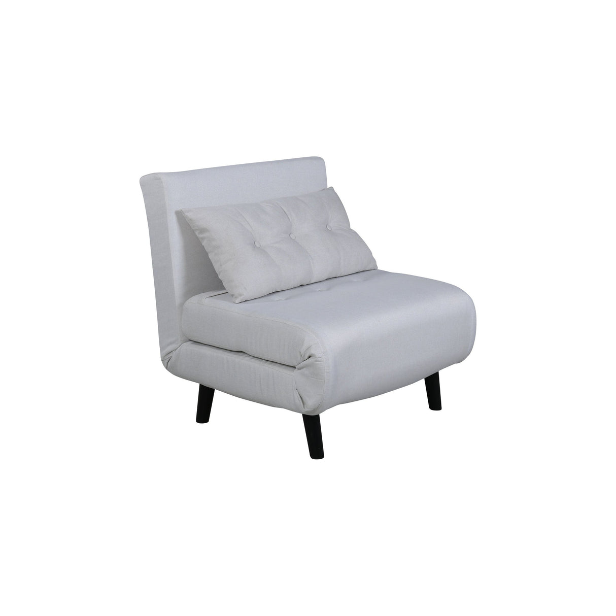 Vicky Klappbett Einzel - Schwarz / Hellbeige Stoff - ZEN ZONE Furniture