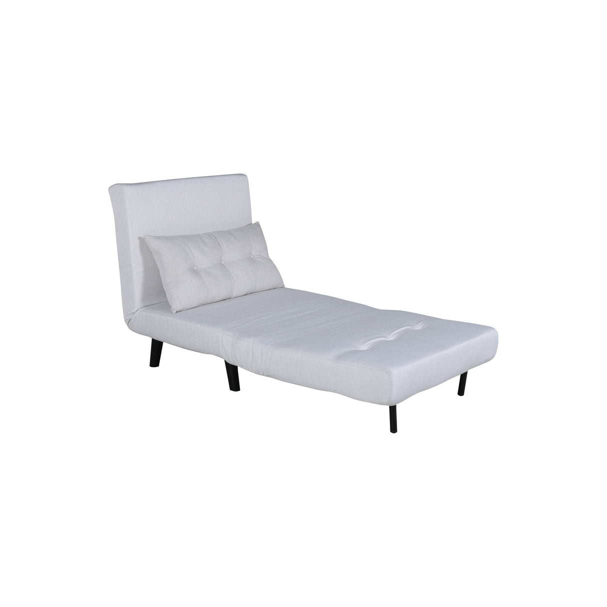 Vicky Klappbett Einzel - Schwarz / Hellbeige Stoff - ZEN ZONE Furniture