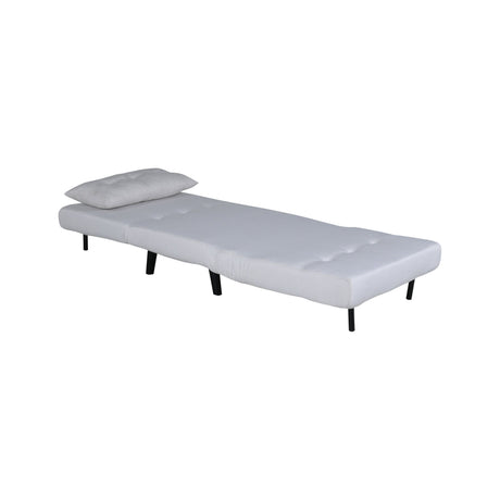 Vicky Klappbett Einzel - Schwarz / Hellbeige Stoff - ZEN ZONE Furniture