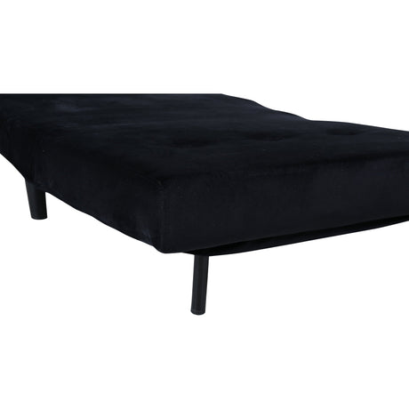 Vicky Klappbett Einzel - Schwarz / Schwarzer Samt - ZEN ZONE Furniture
