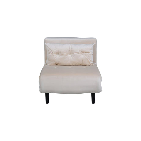 Vicky Klappbett Einzel - Schwarz / Beige Samt - ZEN ZONE Furniture