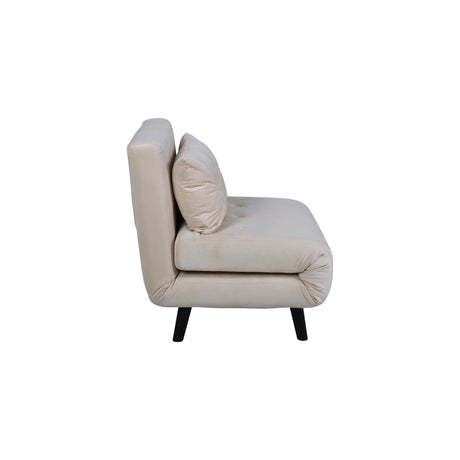 Vicky Klappbett Einzel - Schwarz / Beige Samt - ZEN ZONE Furniture