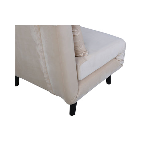 Vicky Klappbett Einzel - Schwarz / Beige Samt - ZEN ZONE Furniture