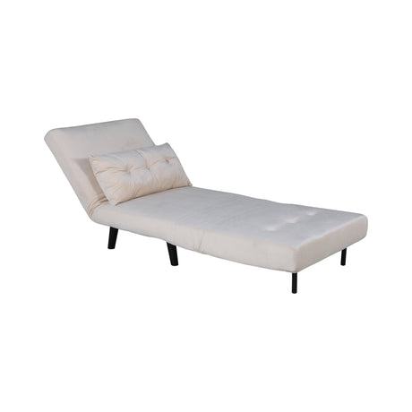 Vicky Klappbett Einzel - Schwarz / Beige Samt - ZEN ZONE Furniture