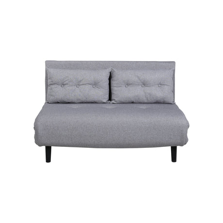 Vicky Doppel Klappbett - Schwarz / Stahlgrauer Stoff - ZEN ZONE Furniture