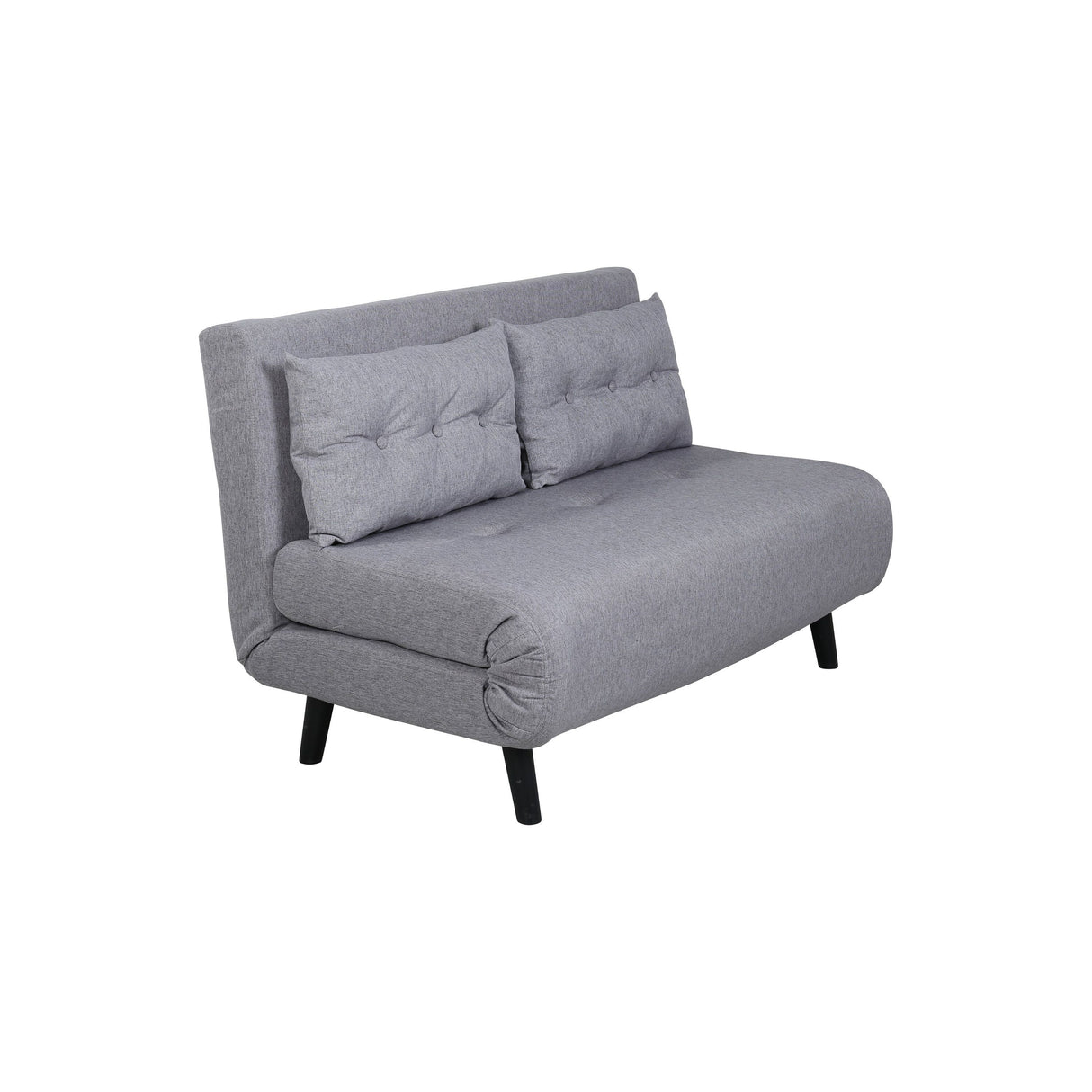 Vicky Doppel Klappbett - Schwarz / Stahlgrauer Stoff - ZEN ZONE Furniture