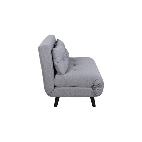 Vicky Doppel Klappbett - Schwarz / Stahlgrauer Stoff - ZEN ZONE Furniture
