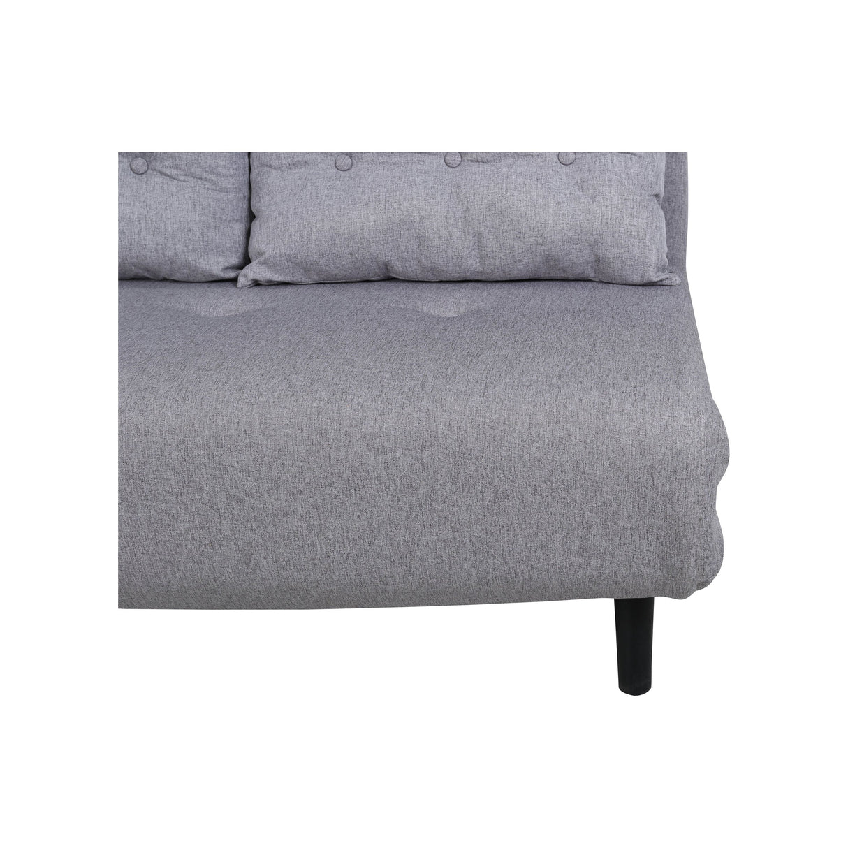 Vicky Doppel Klappbett - Schwarz / Stahlgrauer Stoff - ZEN ZONE Furniture