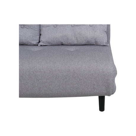 Vicky Doppel Klappbett - Schwarz / Stahlgrauer Stoff - ZEN ZONE Furniture
