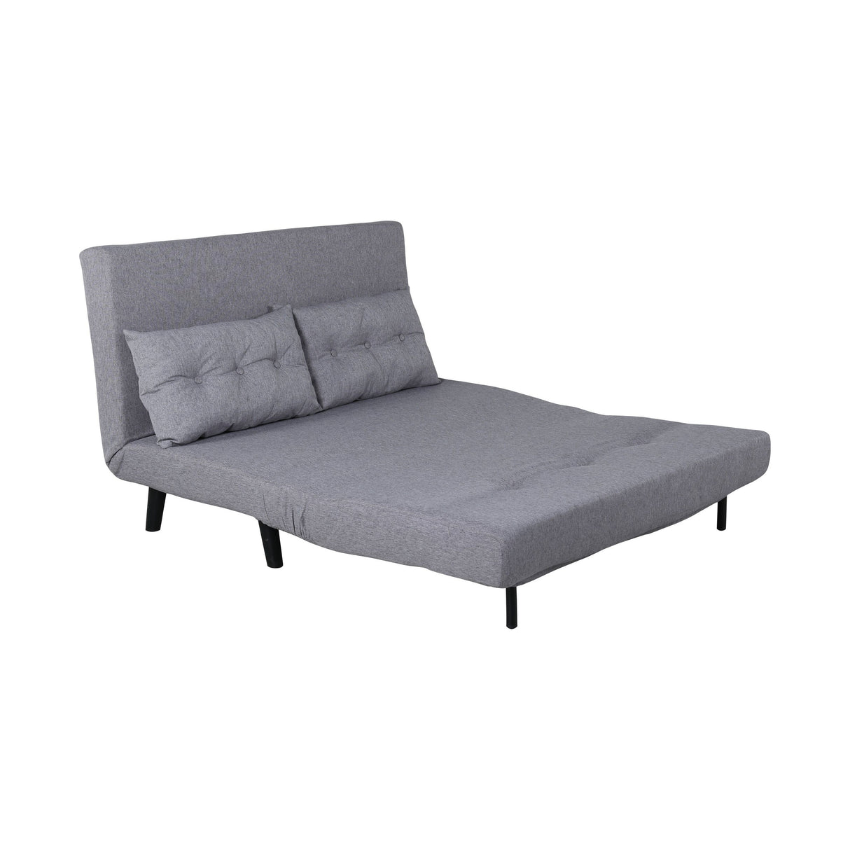 Vicky Doppel Klappbett - Schwarz / Stahlgrauer Stoff - ZEN ZONE Furniture