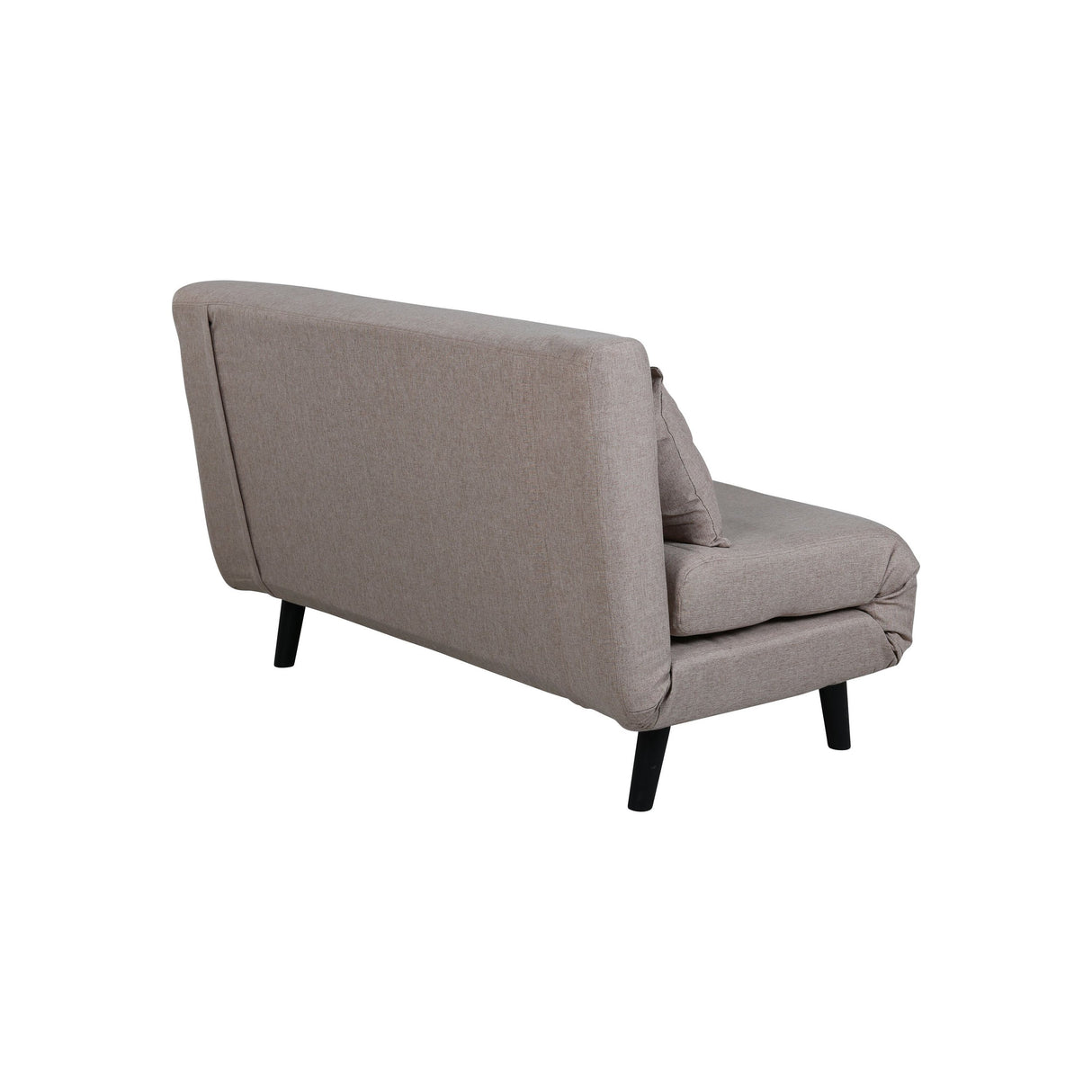 Vicky Doppel Klappbett - Schwarz / Brauner Stoff - ZEN ZONE Furniture