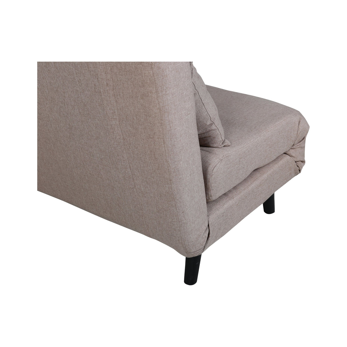 Vicky Doppel Klappbett - Schwarz / Brauner Stoff - ZEN ZONE Furniture