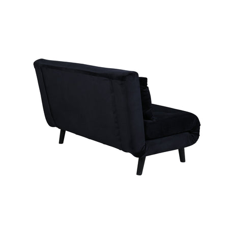 Vicky Doppel Klappbett - Schwarz / Schwarzer Samt - ZEN ZONE Furniture