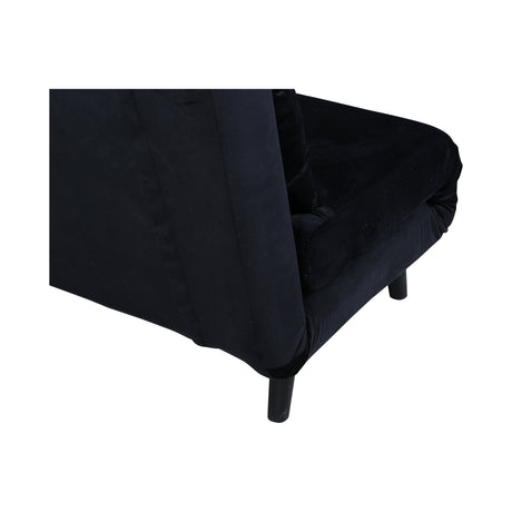 Vicky Doppel Klappbett - Schwarz / Schwarzer Samt - ZEN ZONE Furniture