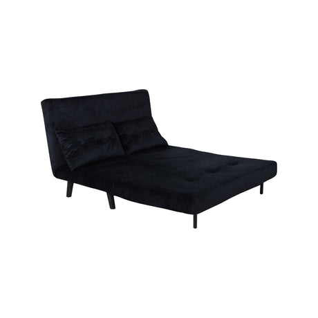 Vicky Doppel Klappbett - Schwarz / Schwarzer Samt - ZEN ZONE Furniture