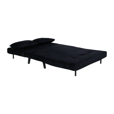 Vicky Doppel Klappbett - Schwarz / Schwarzer Samt - ZEN ZONE Furniture