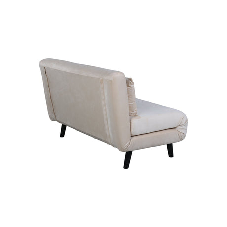 Vicky Doppel Klappbett - Schwarz / Beige Samt - ZEN ZONE Furniture
